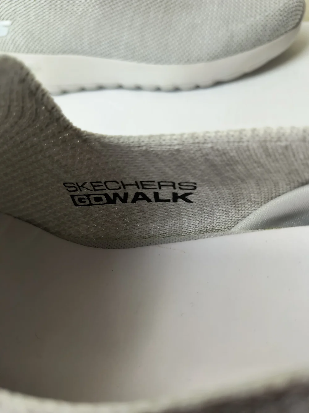 Skechers GOwalk Slip-On Mesh Walking Shoes - Off White - 9
